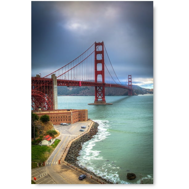Nursery Decor Golden Gate Bridge Photo Office Wall Art Wedding Gift Framed Print San Francisco California Photography